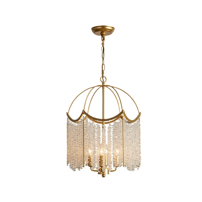 American crystal chandelier bedroom room light French light luxury designer fringed crystal restaurant light
American crystal chandelier bedroom room light French light luxury designer fringed crystal restaurant light