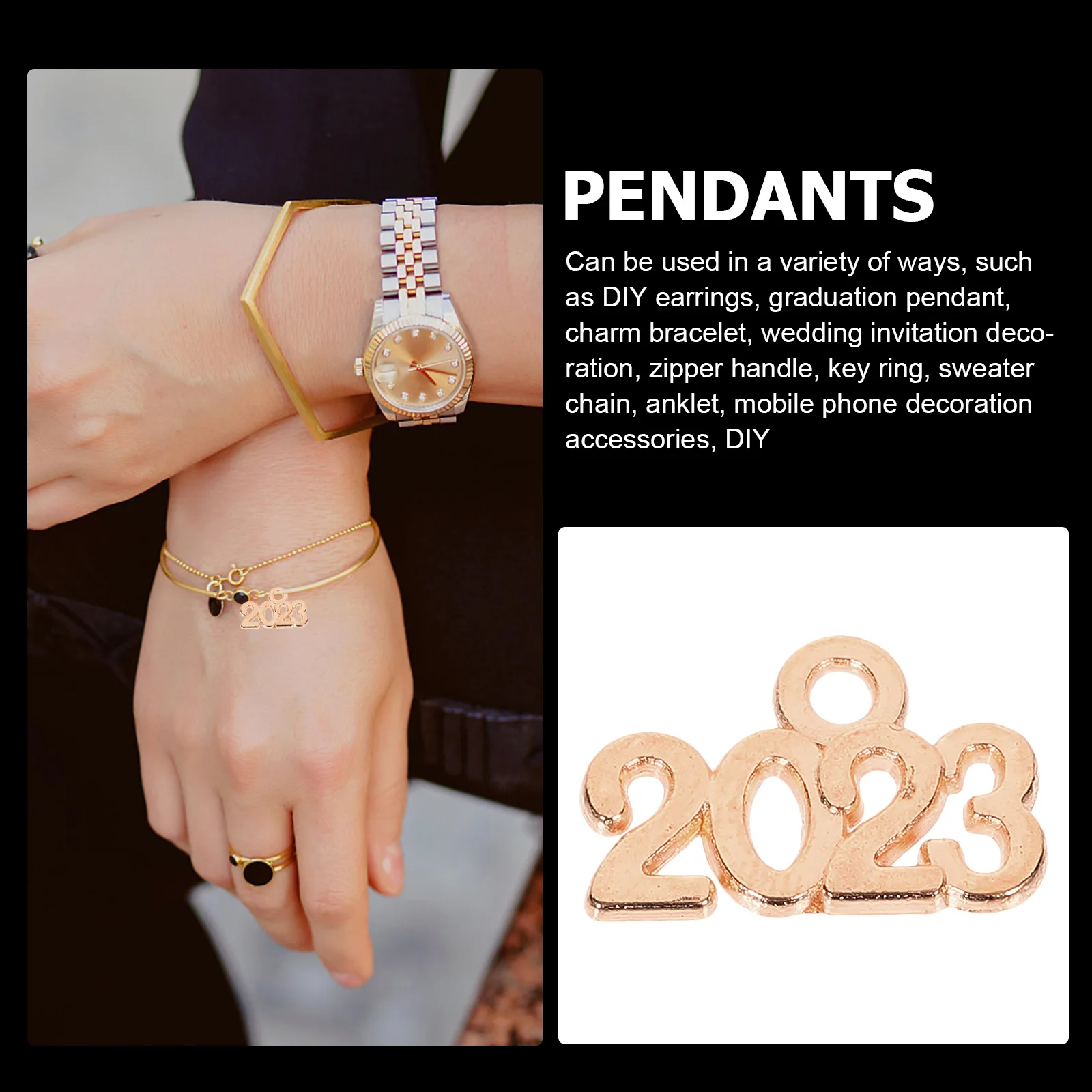 100 Pcs Number Necklace 2023 Year Pendant Decorative Charms Bracelet Jewelry Making Diy Pendants Durable Material Wide Uses
100 Pcs Number Necklace 2023 Year Pendant Decorative Charms Bracelet Jewelry Making Diy Pendants Durable Material Wide Uses