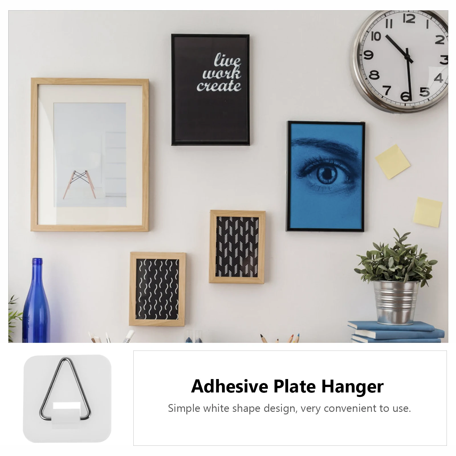 100pcs Multifunctional Hooks Plastic Plate Hanging Hangers Wall Mount Adhesive Kitchen Storage Rack Dish Holder
100pcs Multifunctional Hooks Plastic Plate Hanging Hangers Wall Mount Adhesive Kitchen Storage Rack Dish Holder