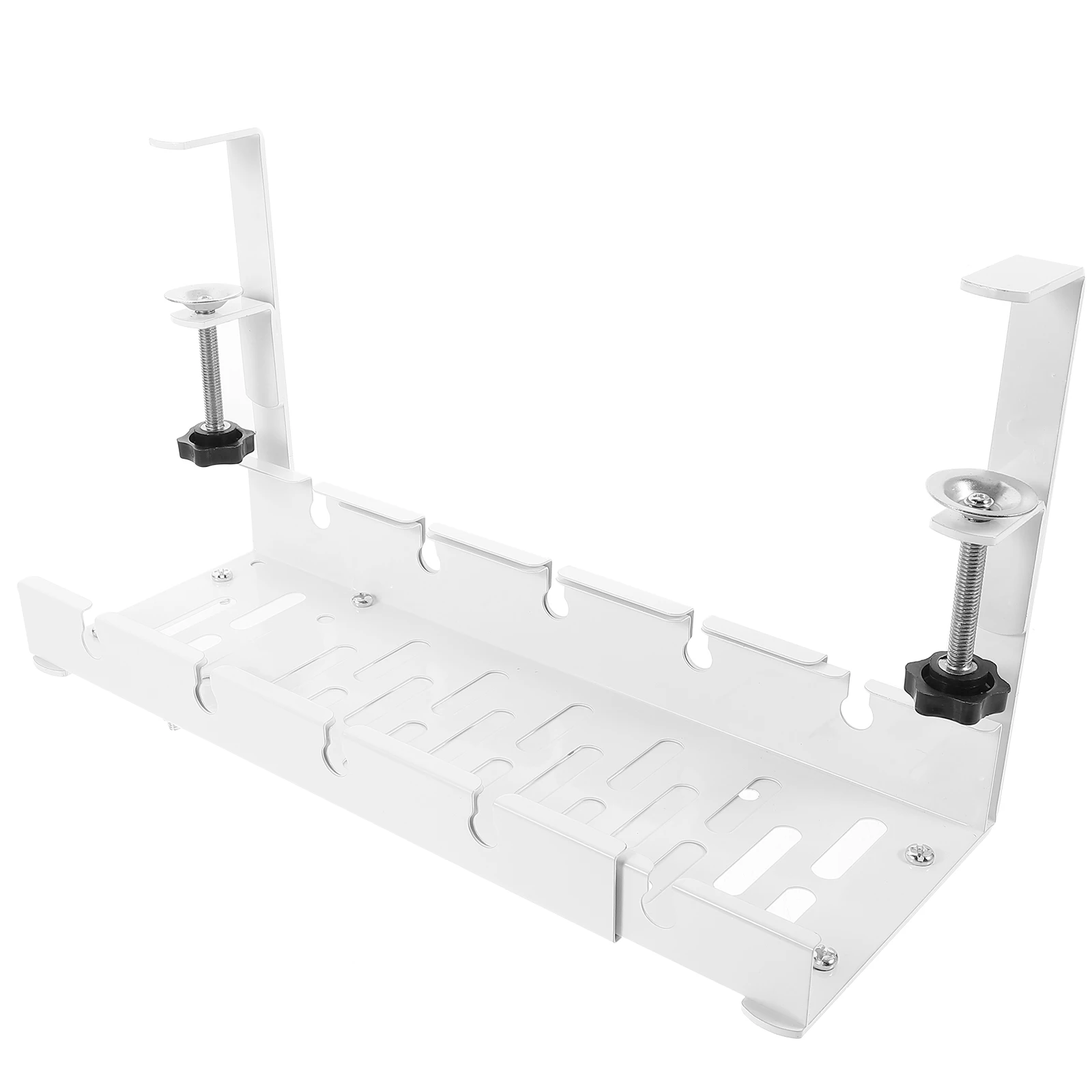 Cable Management Tray Wire Organizer under Desk Holder White Compact Size Durable Design Easy Install Storage Solution
Cable Management Tray Wire Organizer under Desk Holder White Compact Size Durable Design Easy Install Storage Solution