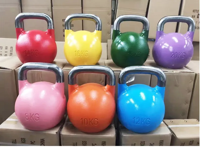 All Steel Competition Colorful Competitive Kettlebell 16 KG Steel Paint Lifting Dumbbell Strength Training Kettle Bell
All Steel Competition Colorful Competitive Kettlebell 16 KG Steel Paint Lifting Dumbbell Strength Training Kettle Bell