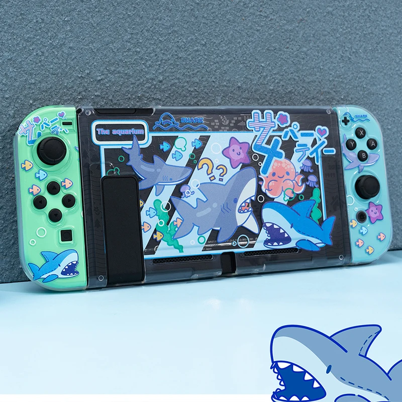 Cute Shark Party Protective Case for Nintendo Switch Shell NS Joy-con Cover Split TPU Soft Case For Nintendo Switch Accessories
Cute Shark Party Protective Case for Nintendo Switch Shell NS Joy-con Cover Split TPU Soft Case For Nintendo Switch Accessories