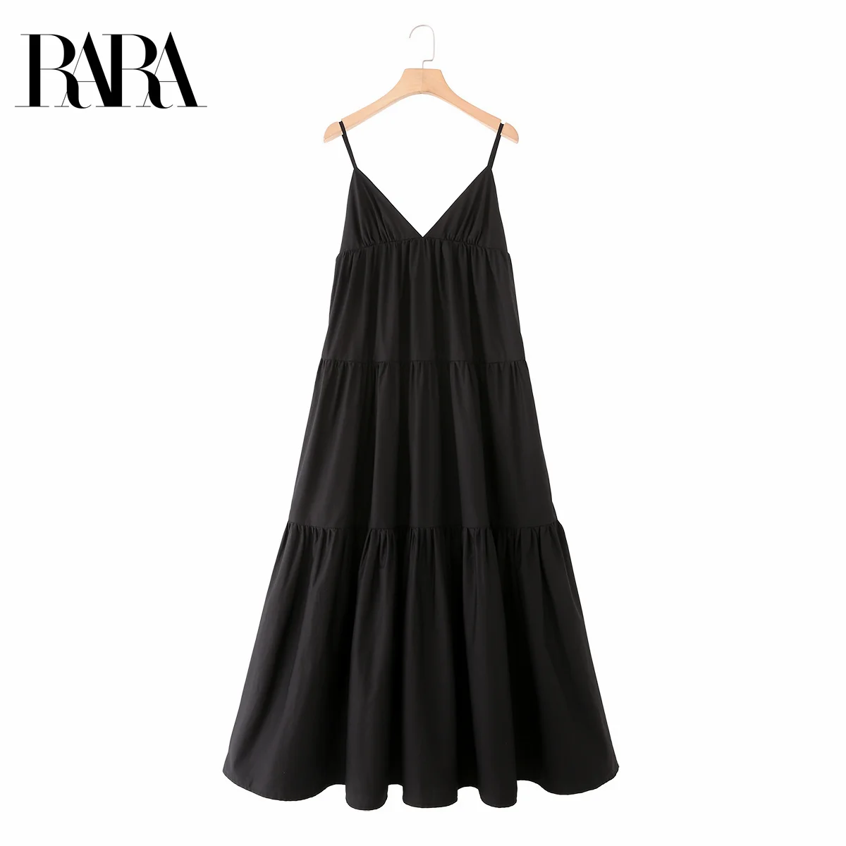 RARA Women's Summer New Open Back Decorated Casual Elegant V Neck Sleeveless Spaghetti Strap Mid Length Tiered Paneled Dress
RARA Women's Summer New Open Back Decorated Casual Elegant V Neck Sleeveless Spaghetti Strap Mid Length Tiered Paneled Dress