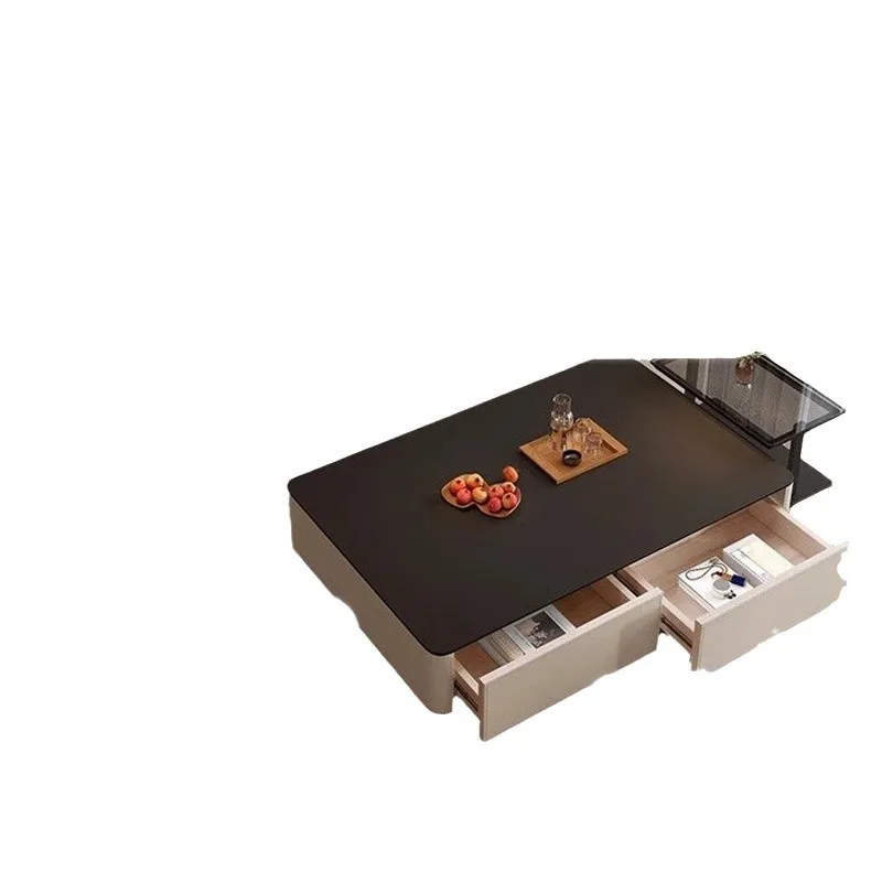 Coffee table TV cabinet combination new installation-free home living room modern light luxury high-end saddle leather table
Coffee table TV cabinet combination new installation-free home living room modern light luxury high-end saddle leather table