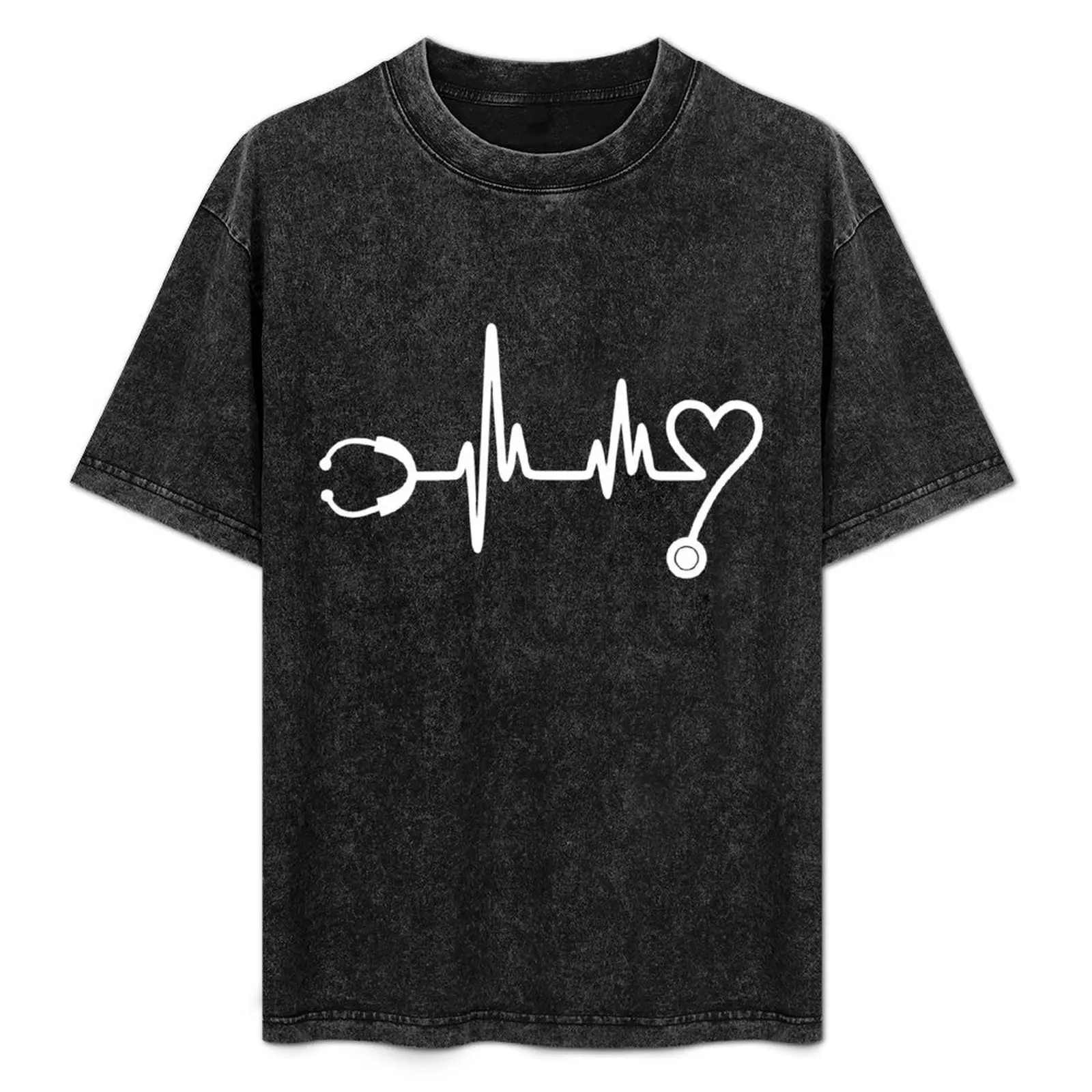 Hearbeat Stethoscope T-Shirt Large Size Loose Casual Tee
Hearbeat Stethoscope T-Shirt Large Size Loose Casual Tee