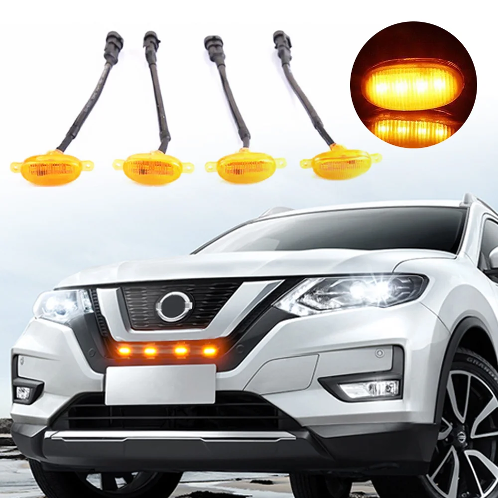 OKEEN LED Front Grille Light Car Daytime Running Light Wheel Eyebrow Lamp Eagel Eye Lights Auto Accessory For Pickup Offroad 12V
OKEEN LED Front Grille Light Car Daytime Running Light Wheel Eyebrow Lamp Eagel Eye Lights Auto Accessory For Pickup Offroad 12V