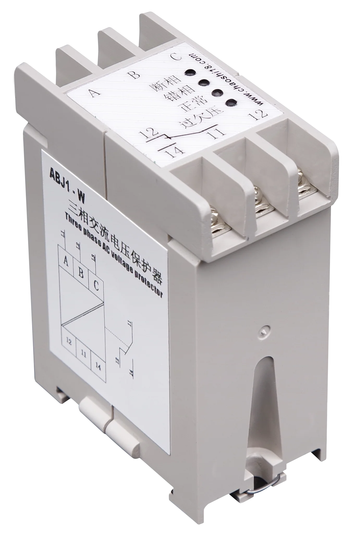 Electronic and electrical organs network ABJ1-W series three-phase AC voltage protector Phase sequence protector
Electronic and electrical organs network ABJ1-W series three-phase AC voltage protector Phase sequence protector
