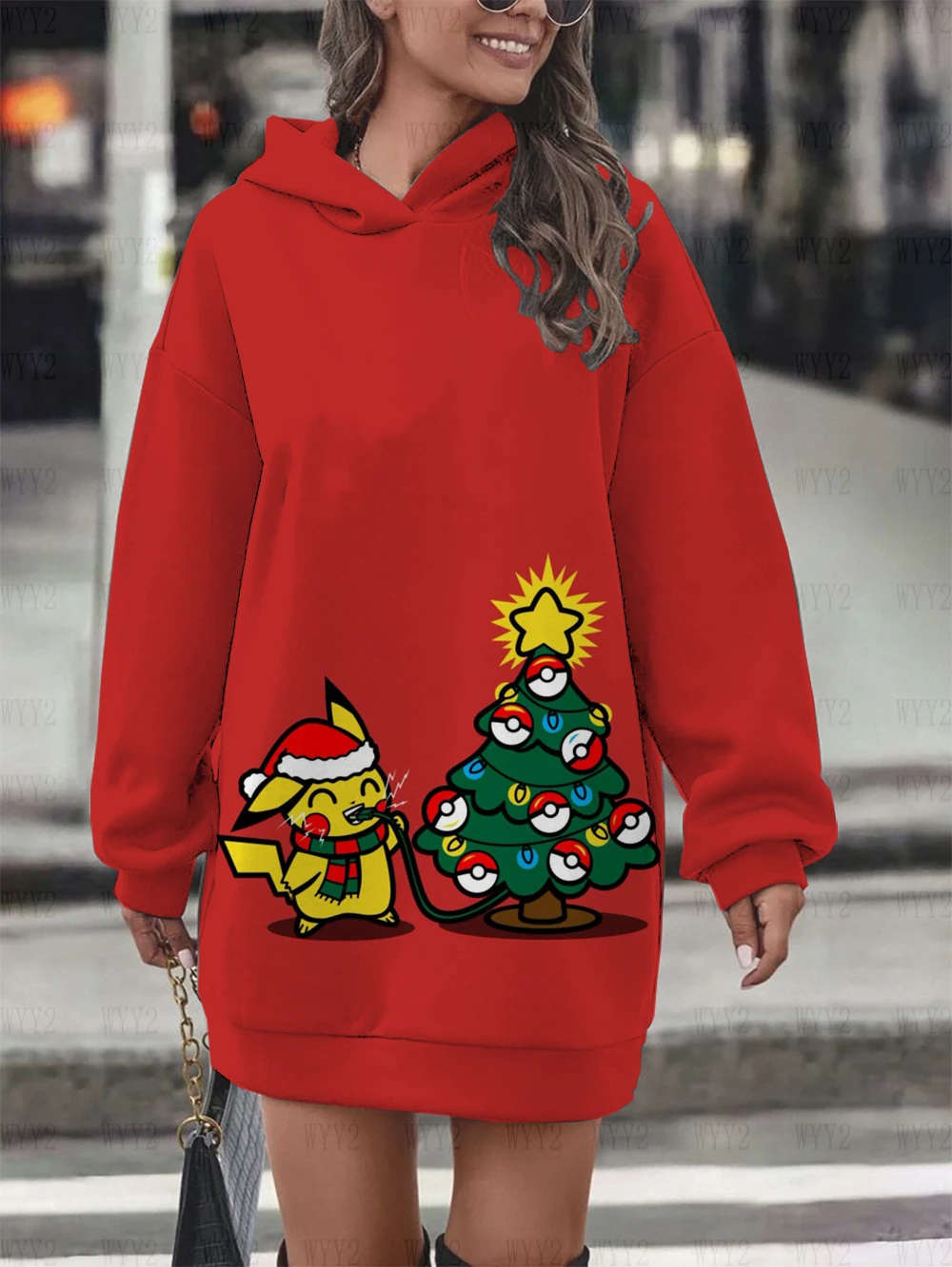 Autumn and Winter Christmas New Cartoon Anime Pokemon Print Birthday Party Dress Women's Simple Fashion Sweatshirt Hoodie
Autumn and Winter Christmas New Cartoon Anime Pokemon Print Birthday Party Dress Women's Simple Fashion Sweatshirt Hoodie