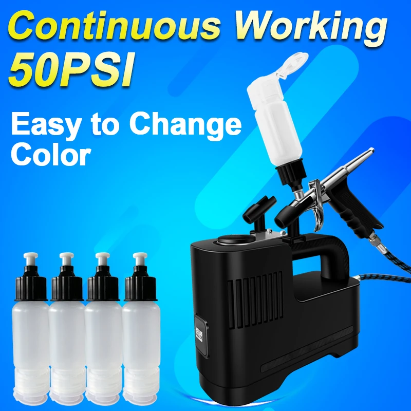 SHANGSE Trigger Airbrush with Portable Compressor 0.5mm Spray Gun Long-term work for Furniture Restoration Model DIY Hobby Tool
SHANGSE Trigger Airbrush with Portable Compressor 0.5mm Spray Gun Long-term work for Furniture Restoration Model DIY Hobby Tool