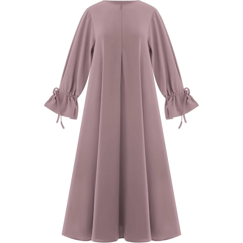 Women's Abaya Muslim Long Sleeve Tie Cuffs Prayer Dress Arabic Kaftan Dubai Turkey Islamic Dresses
Women's Abaya Muslim Long Sleeve Tie Cuffs Prayer Dress Arabic Kaftan Dubai Turkey Islamic Dresses