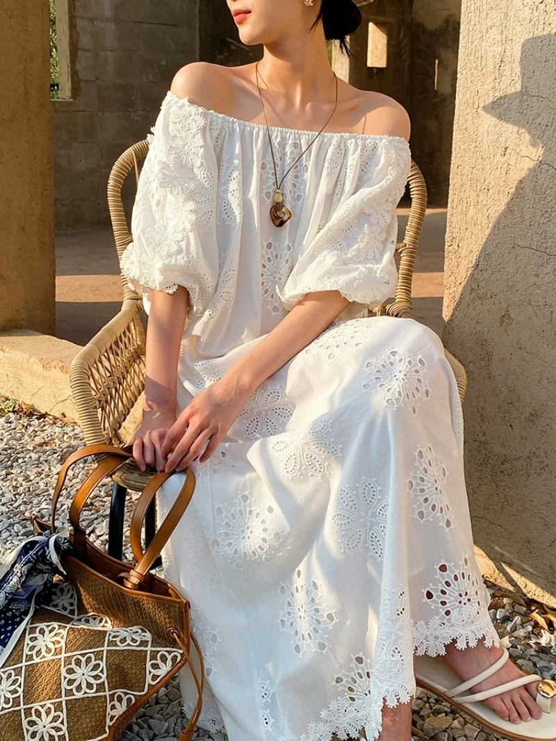 Elegant Embroidery 2 Piece Sets Women Outfit Summer Clothing Women Off Shoulder Crop Top Long Skirts Sets Two Pieces Dress Sets
Elegant Embroidery 2 Piece Sets Women Outfit Summer Clothing Women Off Shoulder Crop Top Long Skirts Sets Two Pieces Dress Sets