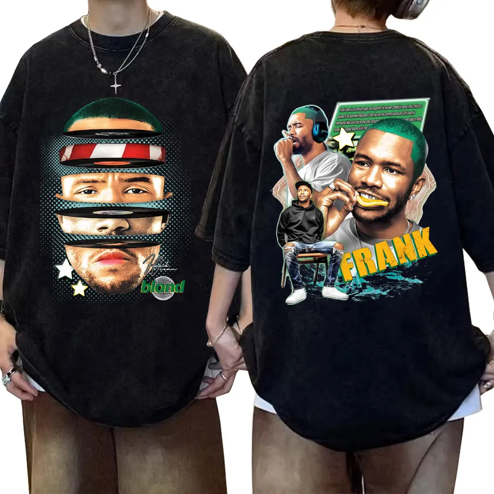 Washed Vintage Rapper Frank Face Graphic T-shirt Ocean Fashion Pop Music T Shirts Blond Hip Hop T-shirts Men Oversized Tee Shirt
Washed Vintage Rapper Frank Face Graphic T-shirt Ocean Fashion Pop Music T Shirts Blond Hip Hop T-shirts Men Oversized Tee Shirt