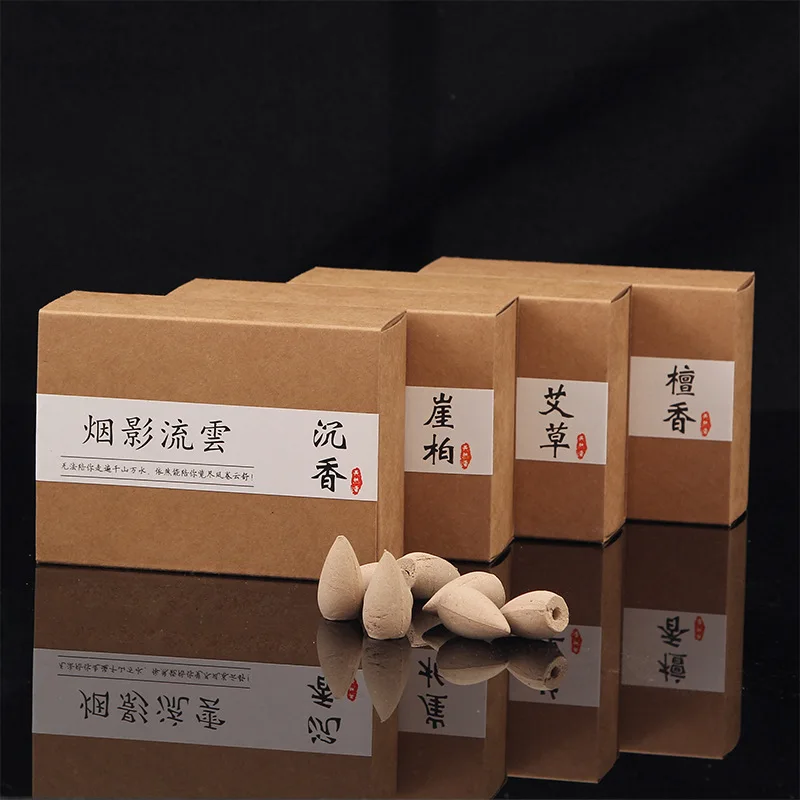 40pcs/box Incense Cones Natural Aroma Sandalwood Reflux Tower Incense for Tea House and Home Decoration Smoke Incense Cones
40pcs/box Incense Cones Natural Aroma Sandalwood Reflux Tower Incense for Tea House and Home Decoration Smoke Incense Cones