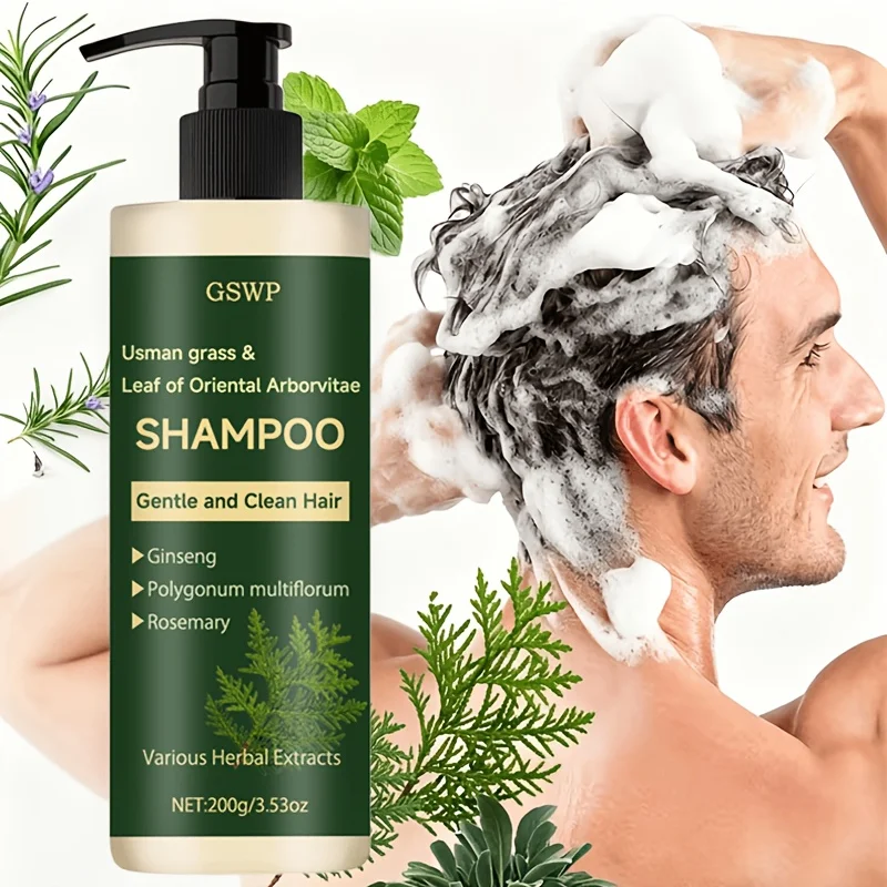 GSWP Usman Grass & Oriental Arborvitae Leaf Shampoo,Gently cleanses hair,deeply moisturizes the scalp,controls oiliness.200/400g
GSWP Usman Grass & Oriental Arborvitae Leaf Shampoo,Gently cleanses hair,deeply moisturizes the scalp,controls oiliness.200/400g