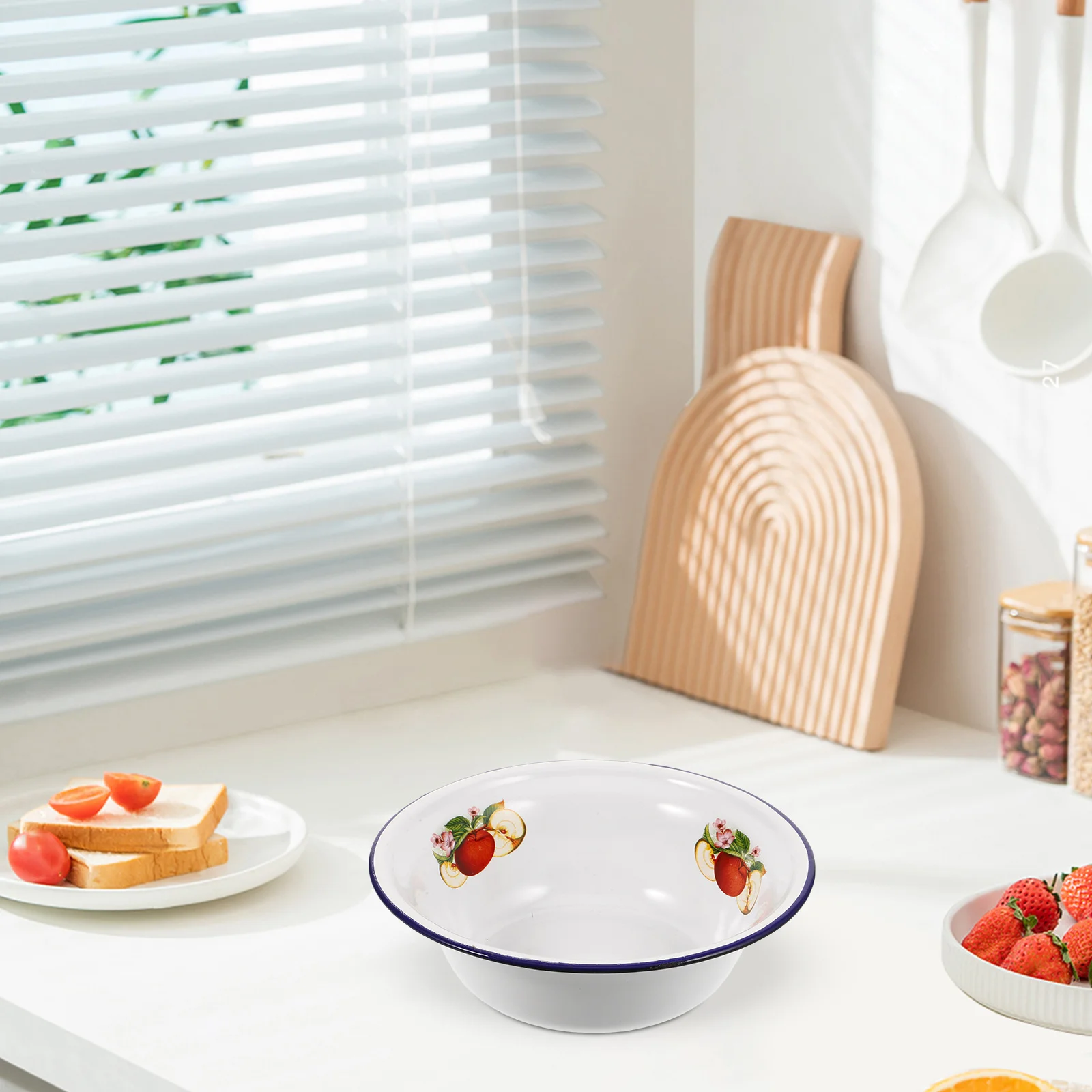 Vintage Enamel Bowl 500Ml Deep Retro Mixing Soup Salad Serving Basin For Kitchen Camping Picnic Outdoor Use Enamelware Bowl
Vintage Enamel Bowl 500Ml Deep Retro Mixing Soup Salad Serving Basin For Kitchen Camping Picnic Outdoor Use Enamelware Bowl