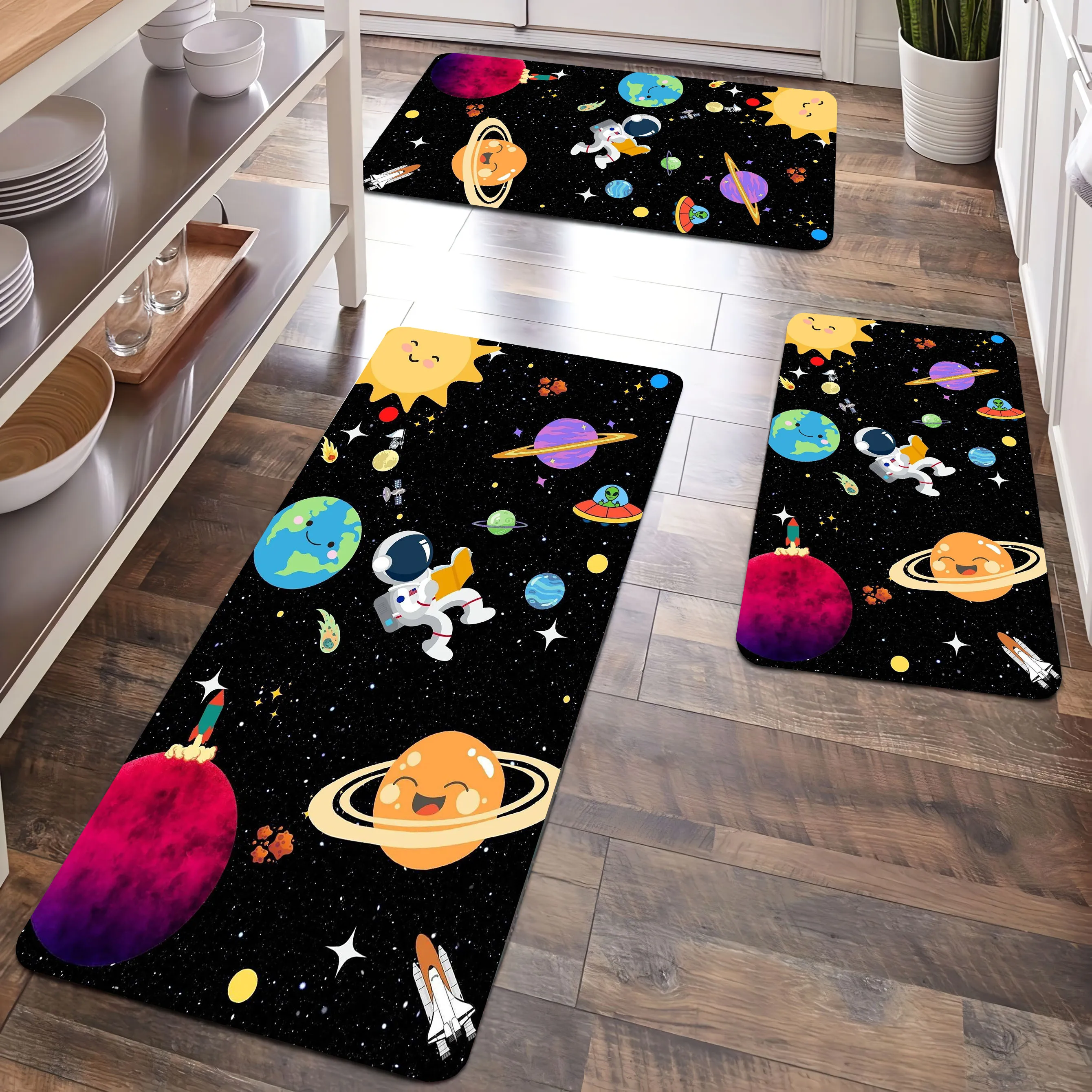 Cartoon Cosmic Body Astronaut Pattern Bathroom accessories rug Flannel Non-slip Mat Home decro Suitable for Living Room Foot mat
Cartoon Cosmic Body Astronaut Pattern Bathroom accessories rug Flannel Non-slip Mat Home decro Suitable for Living Room Foot mat