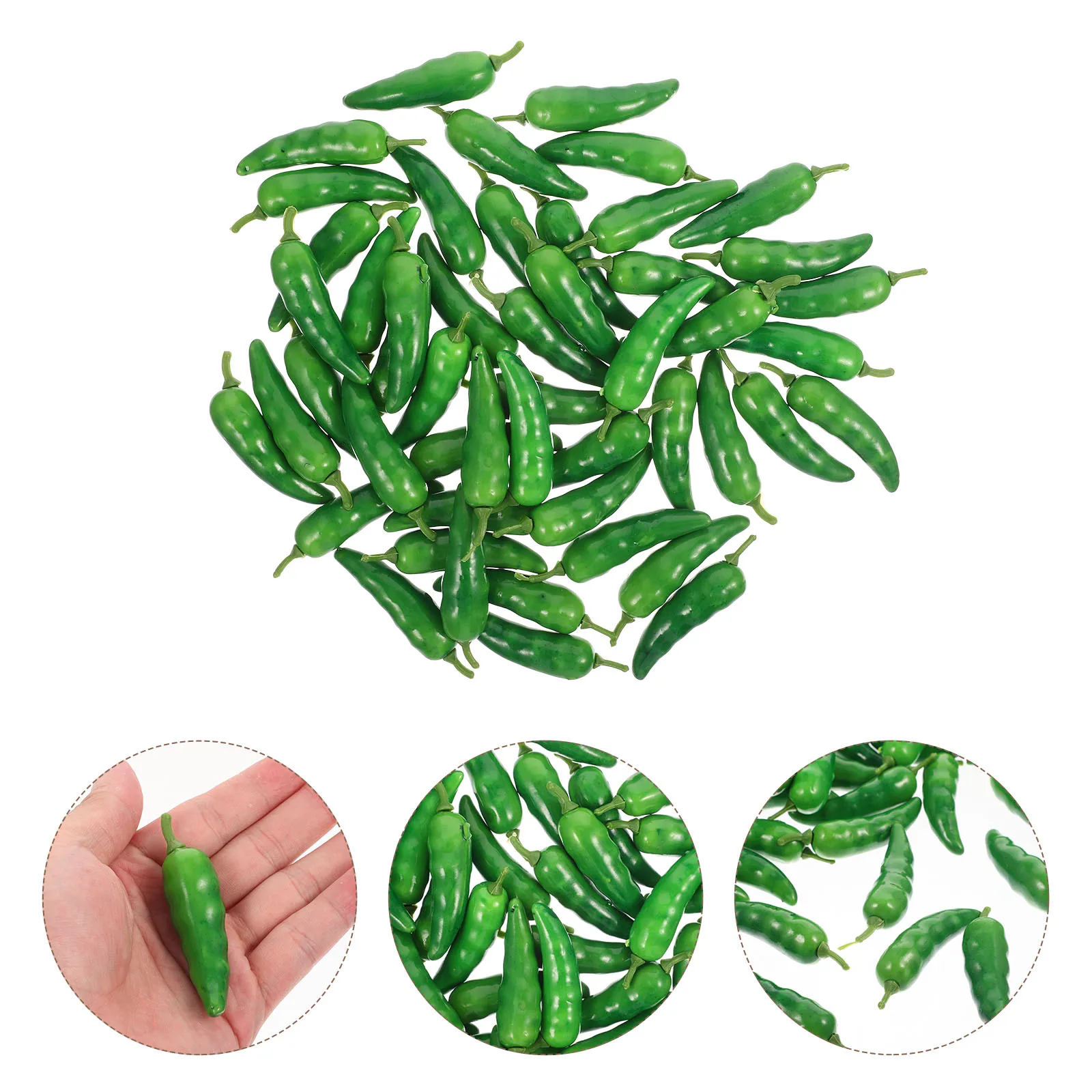 50pcs Realistic Artificial Pepper Models Lifelike Fake Chili Peppers Decorative Vegetable For Home Farmhouse Shop Photography
50pcs Realistic Artificial Pepper Models Lifelike Fake Chili Peppers Decorative Vegetable For Home Farmhouse Shop Photography