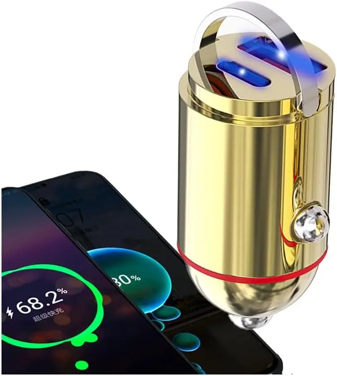 Mini Super Car Charger USB C Dual Port Fast Charging Adapter Flush Fit For 12V/24V Car Adapter For iPhone 17 16 For Samsung Etc.
Mini Super Car Charger USB C Dual Port Fast Charging Adapter Flush Fit For 12V/24V Car Adapter For iPhone 17 16 For Samsung Etc.