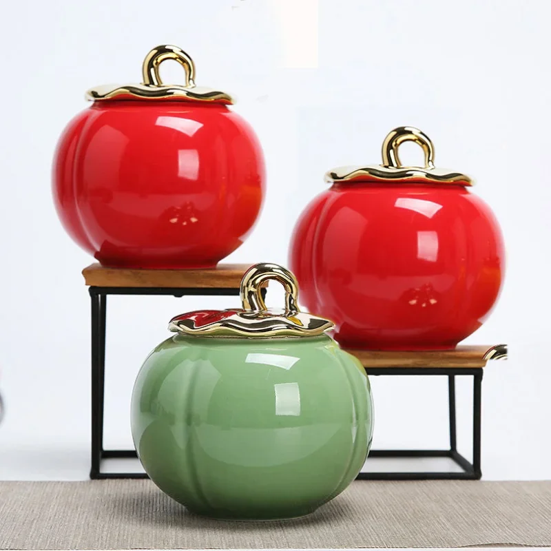 Gold-plated Porcelain Tea Can Shape Storage Large Capacity Sealed Handicraft Ornaments Room Decor
Gold-plated Porcelain Tea Can Shape Storage Large Capacity Sealed Handicraft Ornaments Room Decor