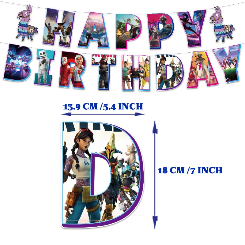 Fortnite игра, принадлежности для дня рождения, украшения, кавайный флаг, баннер, топпер для торта, набор воздушных шаров в стиле аниме, декор для комнаты на Хэллоуин, подарок 
Fortnite игра, принадлежности для дня рождения, украшения, кавайный флаг, баннер, топпер для торта, набор воздушных шаров в стиле аниме, декор для комнаты на Хэллоуин, подарок