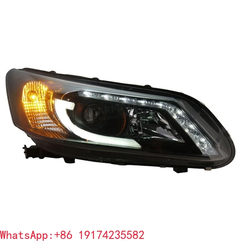 Hot Selling Headlight Assembly DRL Front Lamp Turn Signal Halongen Head Light for Honda Accord VIIII 9th 2013 2014 2015
Hot Selling Headlight Assembly DRL Front Lamp Turn Signal Halongen Head Light for Honda Accord VIIII 9th 2013 2014 2015