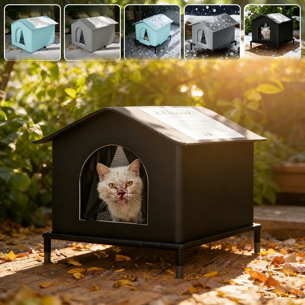 Detachable Cozy Waterproof Cats Shelter for Stray Small Dogs Easy Assemble Enclosed Tent Insulated Feral Pets House for Outdoor
Detachable Cozy Waterproof Cats Shelter for Stray Small Dogs Easy Assemble Enclosed Tent Insulated Feral Pets House for Outdoor
