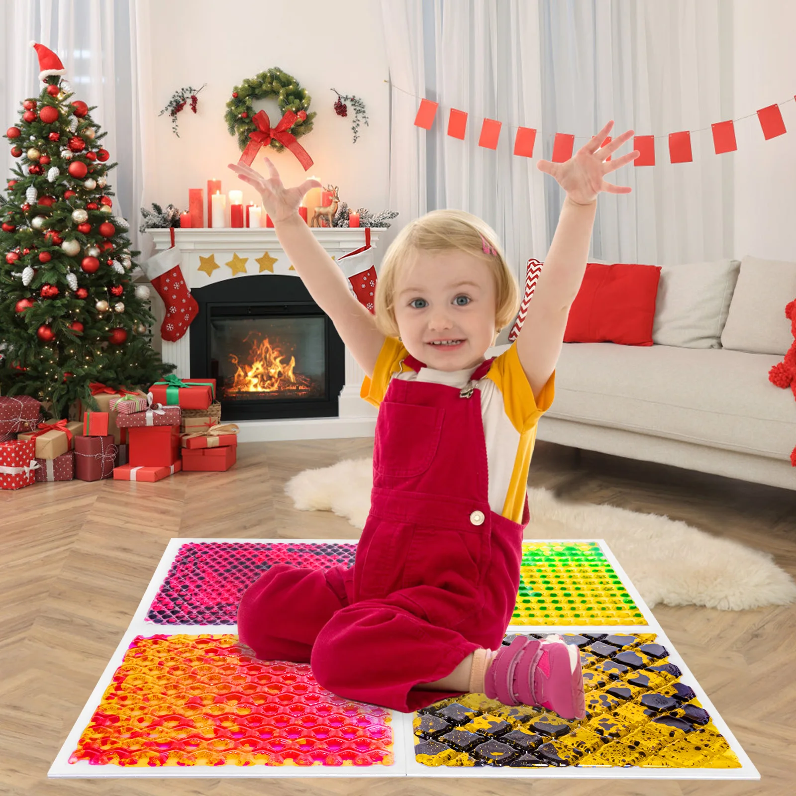 Safe Sensory Liquids Floor Tile: Ideal for Both Toddler Sensory Floor Tiles and Sensory Room Mat 4PC
Safe Sensory Liquids Floor Tile: Ideal for Both Toddler Sensory Floor Tiles and Sensory Room Mat 4PC