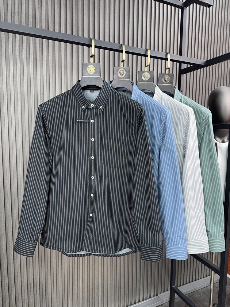 Мужская повседневная одежда Fce на подкладке Thiened Long Sve irt, осенняя одежда, теплый полосатый воротник-стойка, повседневная мода
Мужская повседневная одежда Fce на подкладке Thiened Long Sve irt, осенняя одежда, теплый полосатый воротник-стойка, повседневная мода