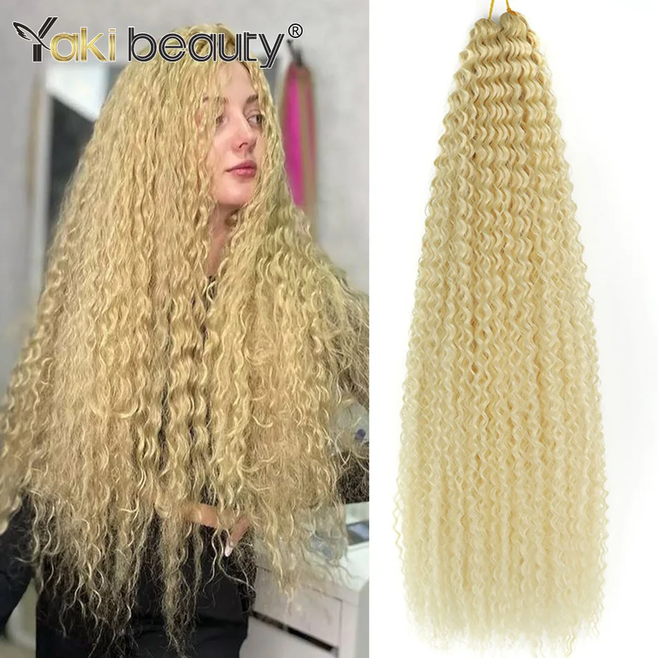 30inch Water Wave Twist Crochet Hair Synthetic Braid Hair Ombre Blonde Pink Deep Wave Braiding Hair Extension
30inch Water Wave Twist Crochet Hair Synthetic Braid Hair Ombre Blonde Pink Deep Wave Braiding Hair Extension