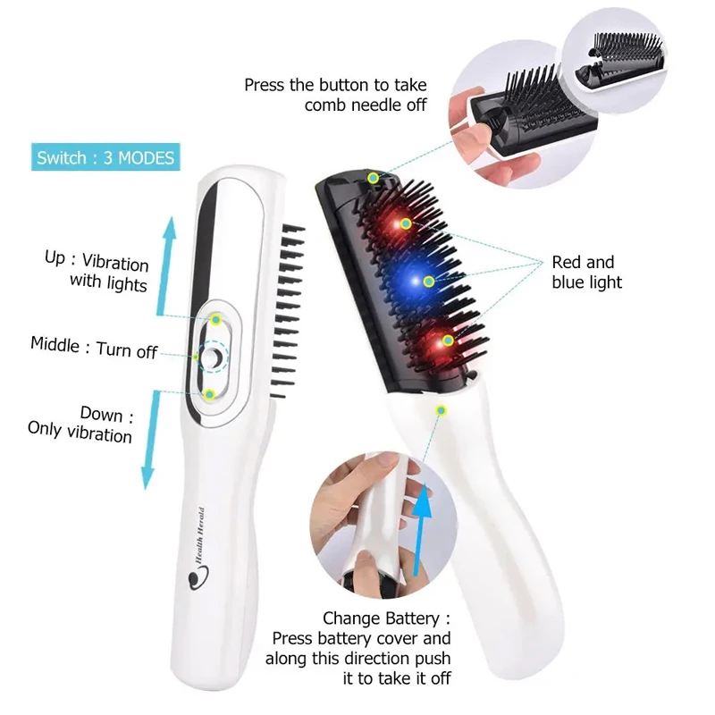 Infrared Laser Hair Growth Comb Hair Care Styling Hair Loss Regrowth Treatment Massager Brush Anti-Hair Loss Therapy Device
Infrared Laser Hair Growth Comb Hair Care Styling Hair Loss Regrowth Treatment Massager Brush Anti-Hair Loss Therapy Device