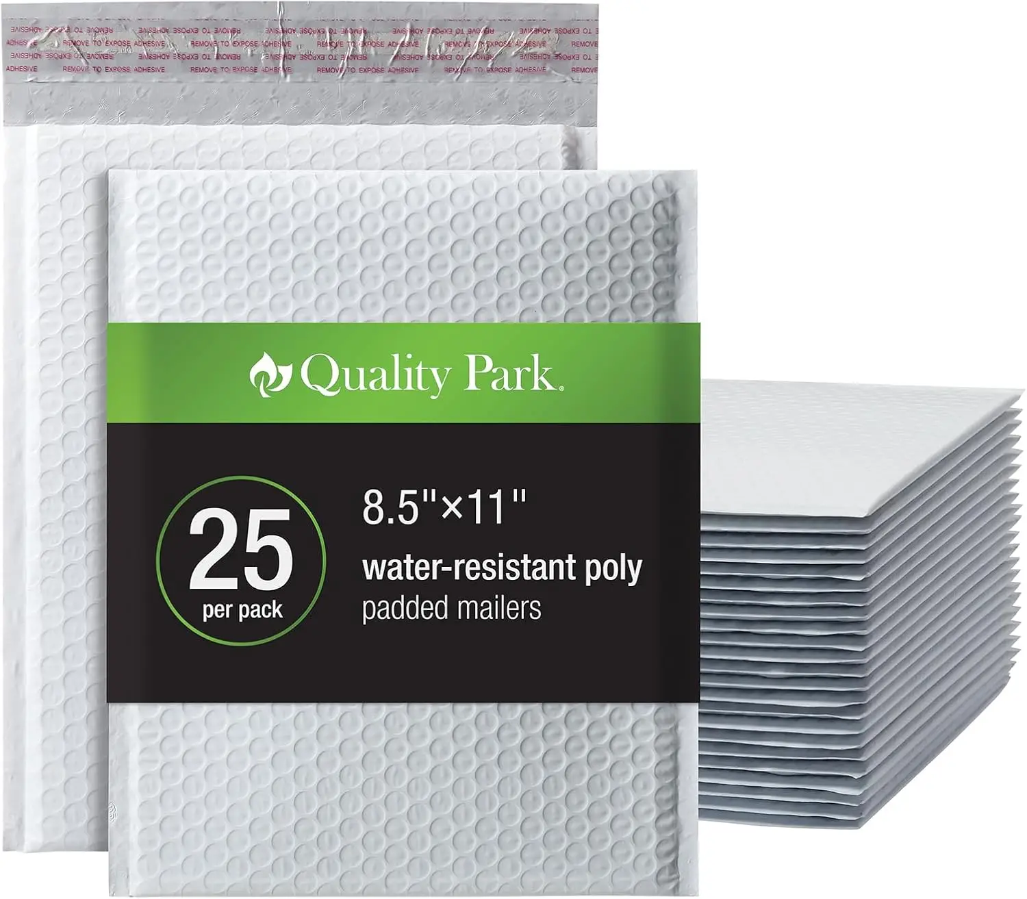 8.5x11 Bubble Mailers, Water Resistant Poly Padded Envelopes, Peel & Seal, 25 Pack
8.5x11 Bubble Mailers, Water Resistant Poly Padded Envelopes, Peel & Seal, 25 Pack