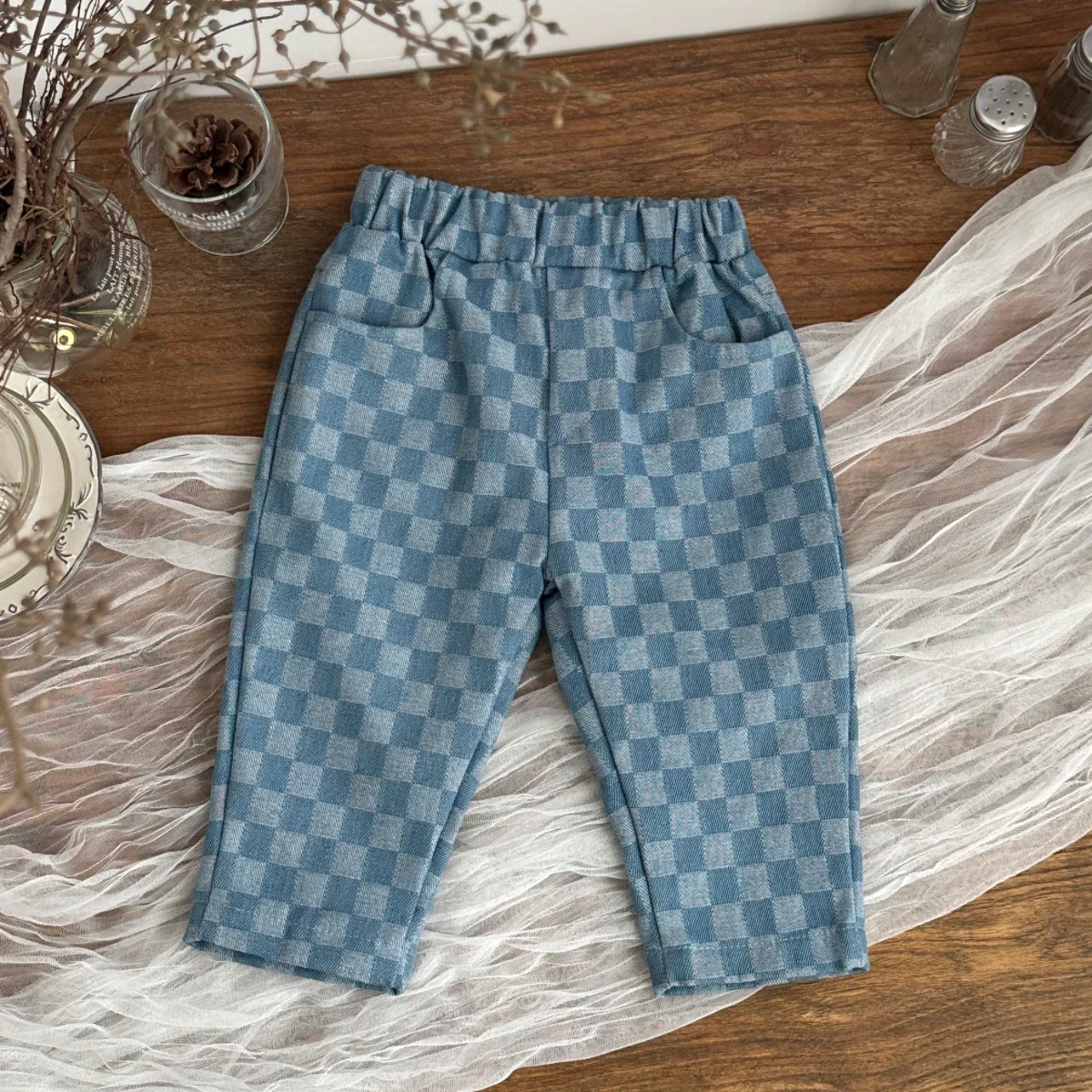 Korean Version of Spring Autumn Baby Boys Girls Casual Plaid Pants, Fashion Grid Loose Trousers Suitable for 0-3 Years Old
Korean Version of Spring Autumn Baby Boys Girls Casual Plaid Pants, Fashion Grid Loose Trousers Suitable for 0-3 Years Old