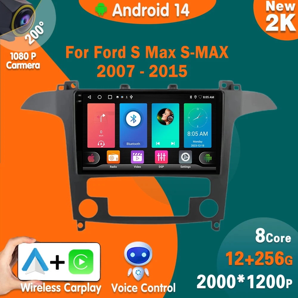 Автомагнитола 2 Din Android 14 для Ford S Max S-MAX 2007 - 2015 мультимедийный видеоплеер GPS 4G Carplay Auto Stereo RDS IPS
Автомагнитола 2 Din Android 14 для Ford S Max S-MAX 2007 - 2015 мультимедийный видеоплеер GPS 4G Carplay Auto Stereo RDS IPS