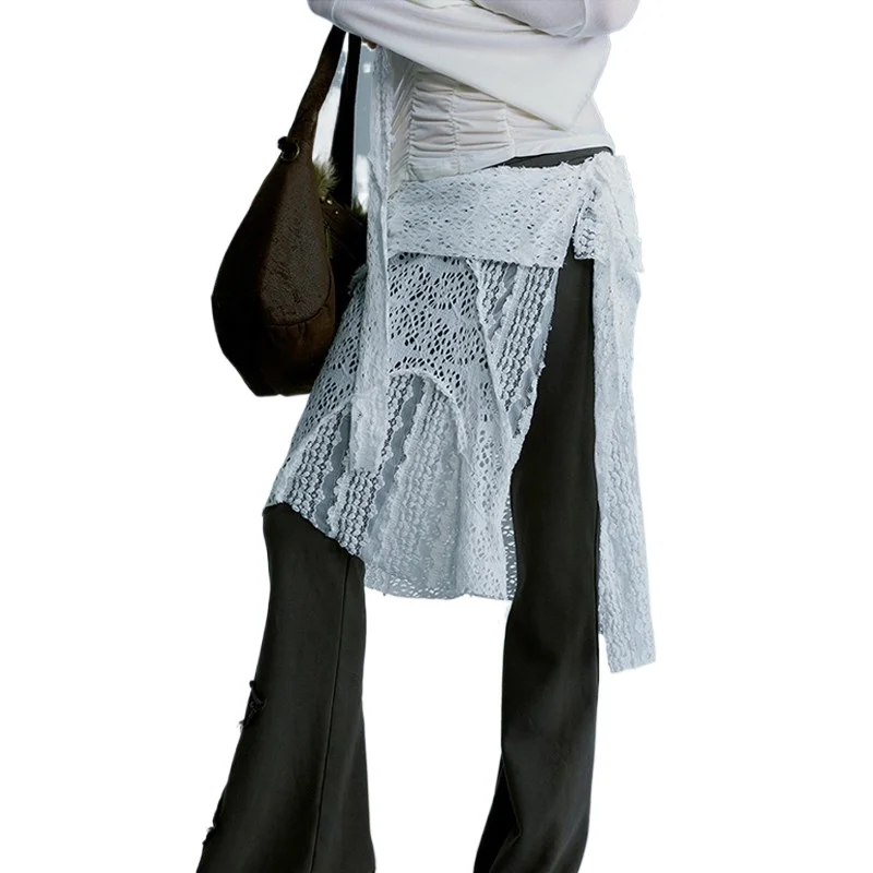 Grunge Aesthetics Lace Skirt Japanese Y2k Vintage Irregular White Skirt Harajuku High Street Cut Out Skirt Korean Style Gothic
Grunge Aesthetics Lace Skirt Japanese Y2k Vintage Irregular White Skirt Harajuku High Street Cut Out Skirt Korean Style Gothic