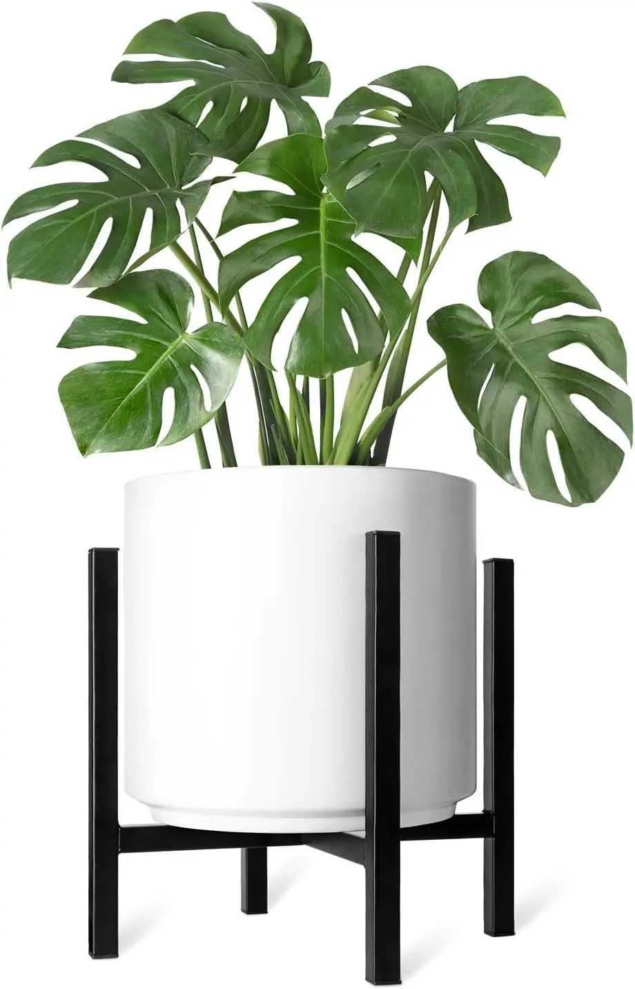 Mid Century Modern Tall Metal Indoor Plant Stand - Fits Up to 12 Inch Planter, Black
Mid Century Modern Tall Metal Indoor Plant Stand - Fits Up to 12 Inch Planter, Black