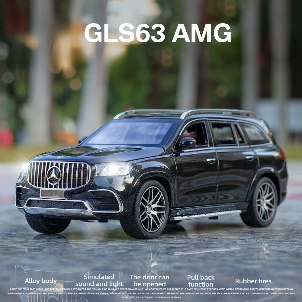 1:24 GLS Class GLS63 SUV Alloy Car Model with Sound and Light Toy Diecast Alloy Car Model Collectible Gift
1:24 GLS Class GLS63 SUV Alloy Car Model with Sound and Light Toy Diecast Alloy Car Model Collectible Gift