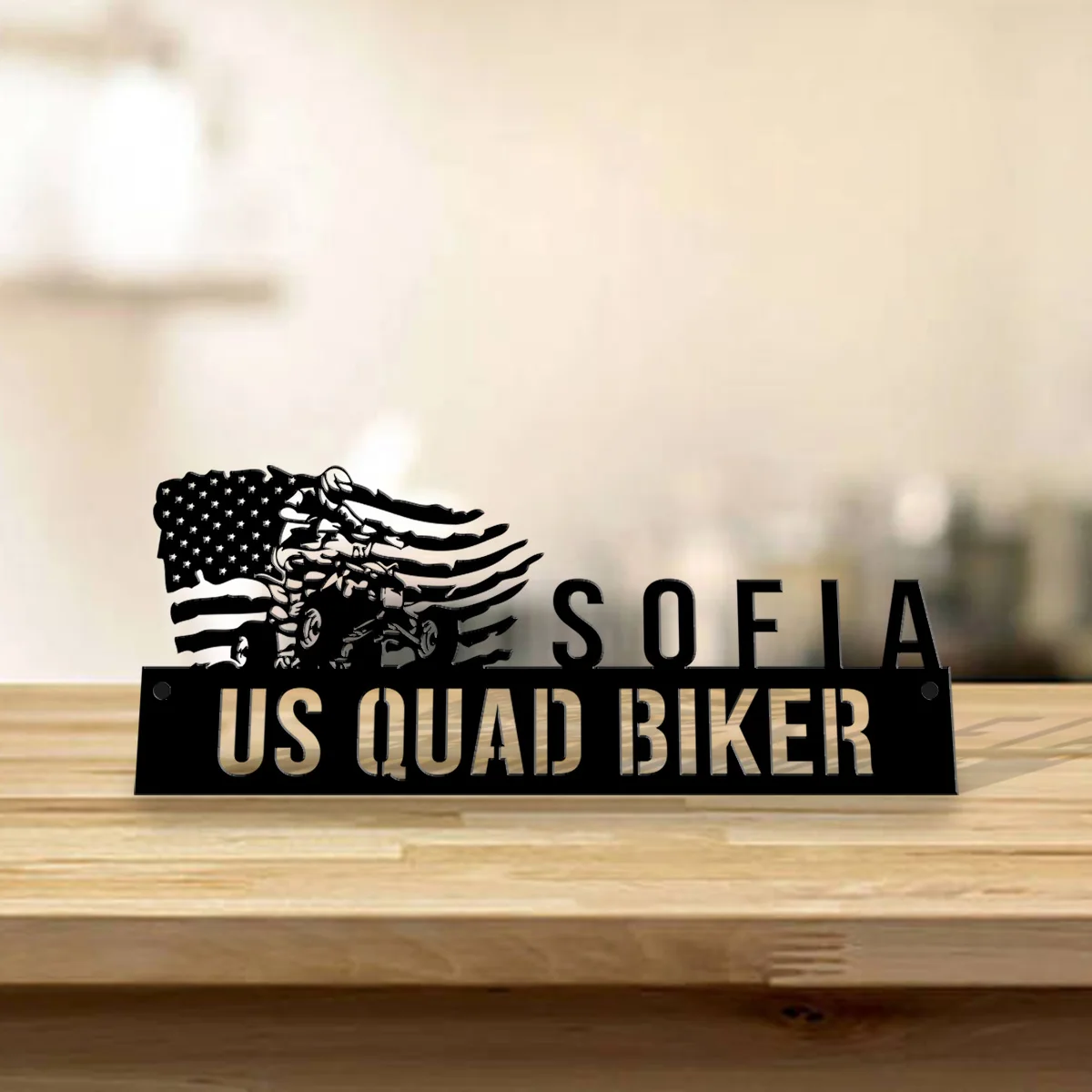 Custom US Quad Biker Desk Name Plate, US Quad Biker Metal Nameplate For Desk, Desk Nameplate, Office Decor, US Quad Biker Desk
Custom US Quad Biker Desk Name Plate, US Quad Biker Metal Nameplate For Desk, Desk Nameplate, Office Decor, US Quad Biker Desk
