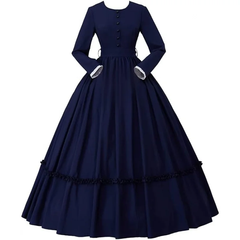 Women's Civil War Dress Victorian Dickens Costume1860s Civil War Ball Gown Southern Belle Costume
Women's Civil War Dress Victorian Dickens Costume1860s Civil War Ball Gown Southern Belle Costume
