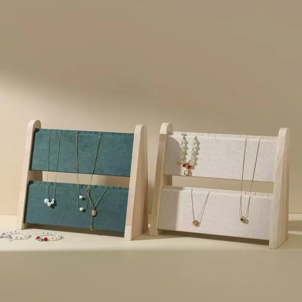 Wooden Jewelry Display Stand Counter Shows Rack Necklace Organizer Jewelry Storage Holder Pendant Bracelet Display Props
Wooden Jewelry Display Stand Counter Shows Rack Necklace Organizer Jewelry Storage Holder Pendant Bracelet Display Props