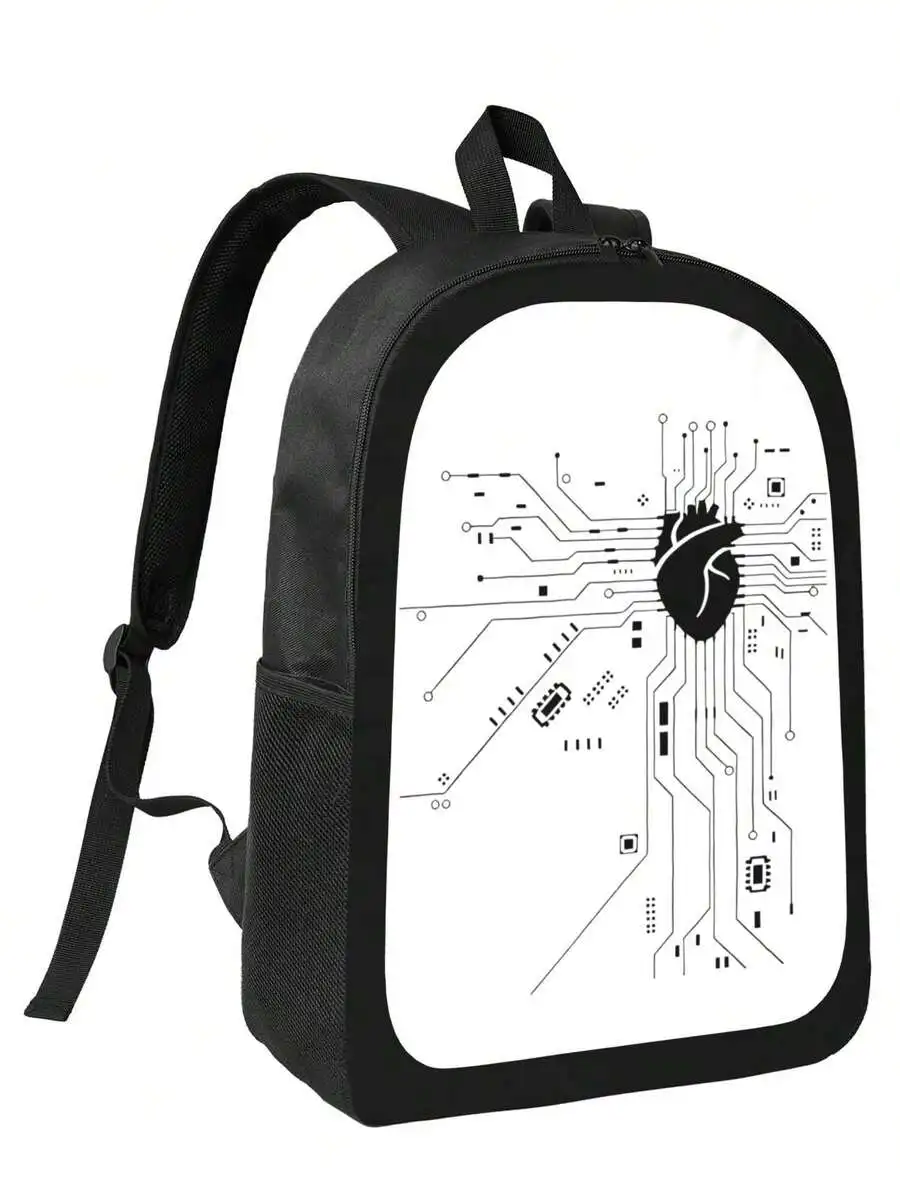 Circuit Board Anatomical Heart Cyberpunk Graphic Fashion Backpack For Adults
Circuit Board Anatomical Heart Cyberpunk Graphic Fashion Backpack For Adults