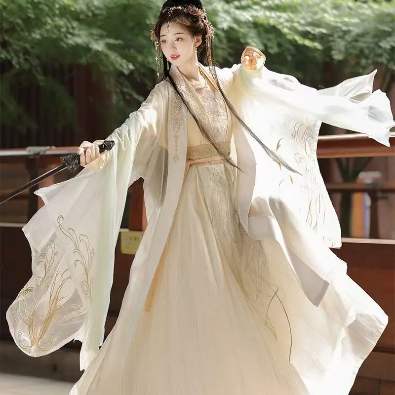 Classical Wei and Jin Dynasty Hanfu for Women Traditional Chinese Outfits Woven Embroidery Large Sleeve Shirt Hanfu Party Female
Classical Wei and Jin Dynasty Hanfu for Women Traditional Chinese Outfits Woven Embroidery Large Sleeve Shirt Hanfu Party Female