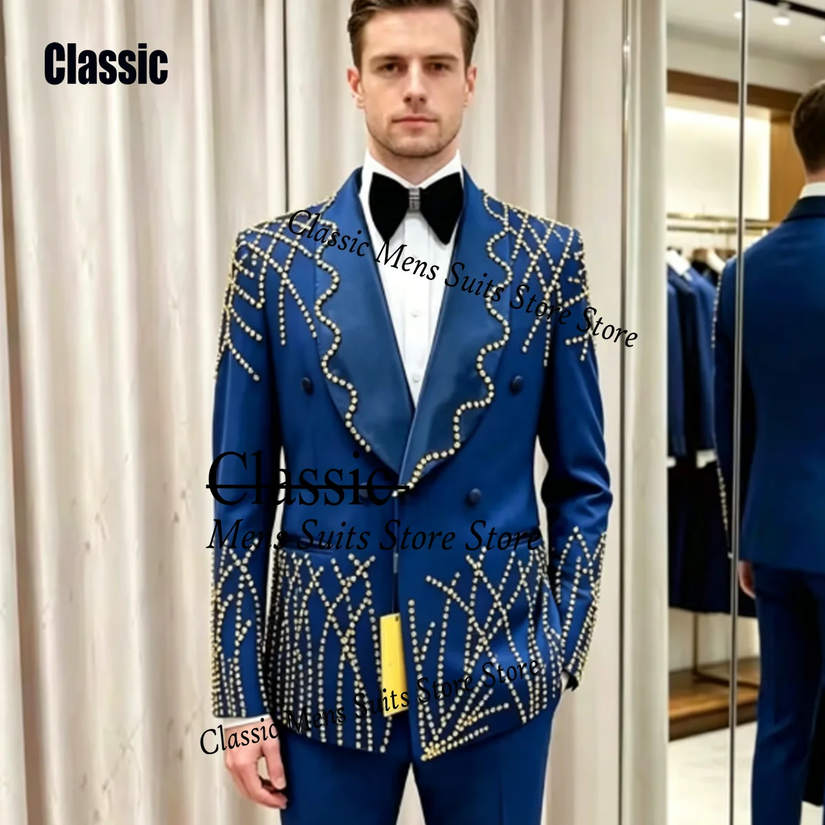 Luxury Rhinestone Sequin For Men Suit Customized Embroidery 2 Pieces Groom Male Blazers Ropa hombre Sparkly Slim Wedding Tuxedos
Luxury Rhinestone Sequin For Men Suit Customized Embroidery 2 Pieces Groom Male Blazers Ropa hombre Sparkly Slim Wedding Tuxedos