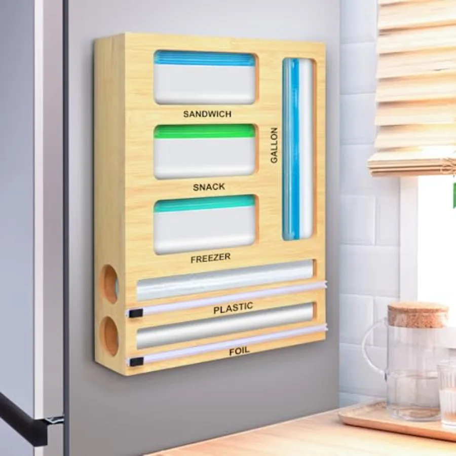 Magnetic Food Bag Storage Organizer for Drawer or Refrigerator Compatible with Gallon Quart Sandwich Snack and Variety Size Bag
Magnetic Food Bag Storage Organizer for Drawer or Refrigerator Compatible with Gallon Quart Sandwich Snack and Variety Size Bag