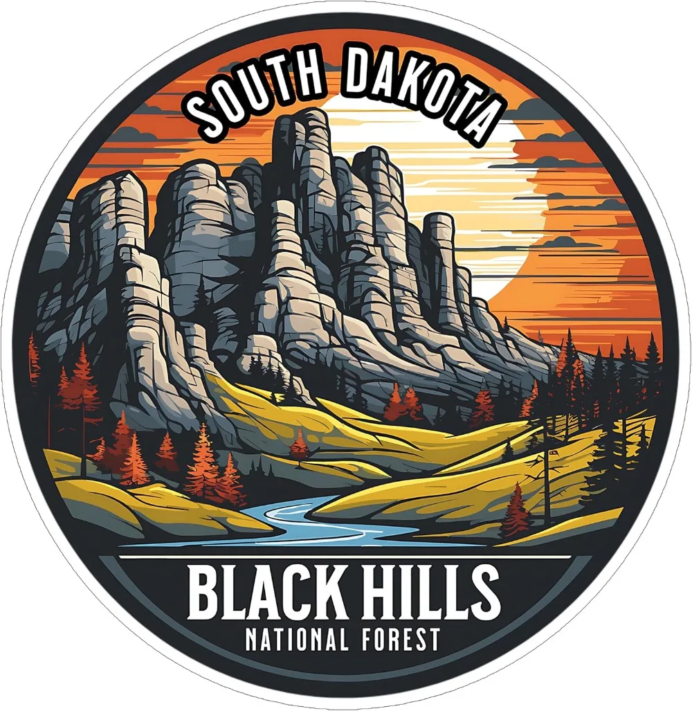 South Dakota Black Hills National Forest Sticker Wilderness Trails Waterproof Vinyl Self-adhesive Decals
South Dakota Black Hills National Forest Sticker Wilderness Trails Waterproof Vinyl Self-adhesive Decals