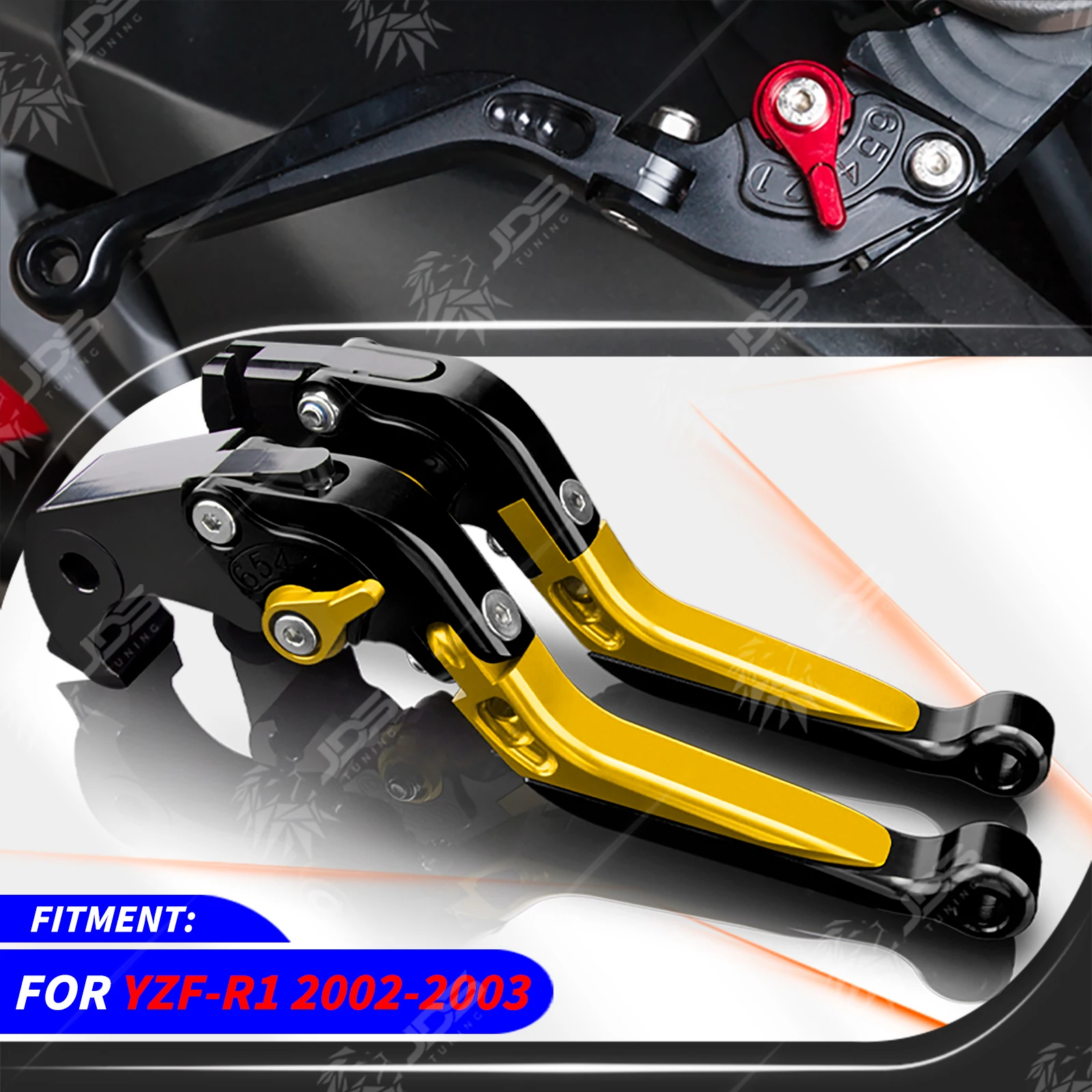 JDSTUNING For Yamaha YZF-R1/YZFR1 2002-2003 Clutch Lever Brake Lever Set Adjustable Folding Handle Levers Accessories Parts
JDSTUNING For Yamaha YZF-R1/YZFR1 2002-2003 Clutch Lever Brake Lever Set Adjustable Folding Handle Levers Accessories Parts