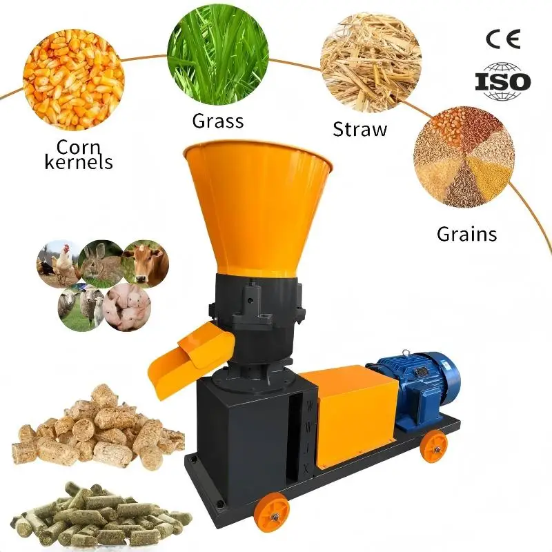 Feed Processing Machine Multifunctional Feed Pellet Machine For Grain Straw Grass Corn Feed Pelletizer Making Machine
Feed Processing Machine Multifunctional Feed Pellet Machine For Grain Straw Grass Corn Feed Pelletizer Making Machine