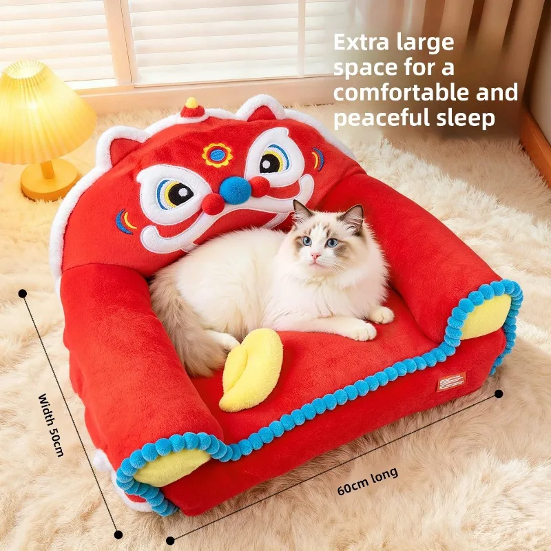 Winter Thickened Warm Small Pet Sofa Bed Dog House Indoor Large Space Cat Bed Indoor Cat Bed Home Cat House Cat Nest Keeps Warm
Winter Thickened Warm Small Pet Sofa Bed Dog House Indoor Large Space Cat Bed Indoor Cat Bed Home Cat House Cat Nest Keeps Warm