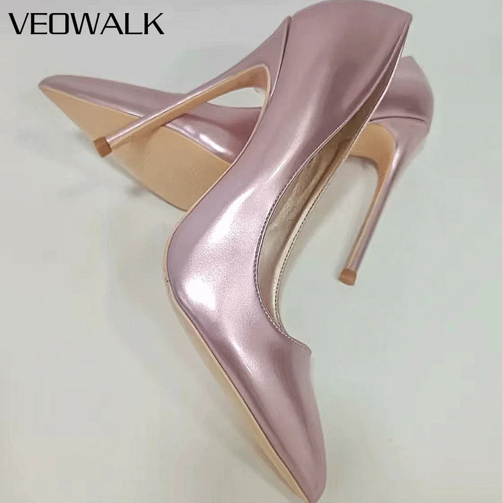 Veowalk Pink Metallic Pointed-Toe Stiletto Heels for Women 12cm Ultra-High Thin Heel,Glossy Patent Pumps Elegant Party Wedding
Veowalk Pink Metallic Pointed-Toe Stiletto Heels for Women 12cm Ultra-High Thin Heel,Glossy Patent Pumps Elegant Party Wedding