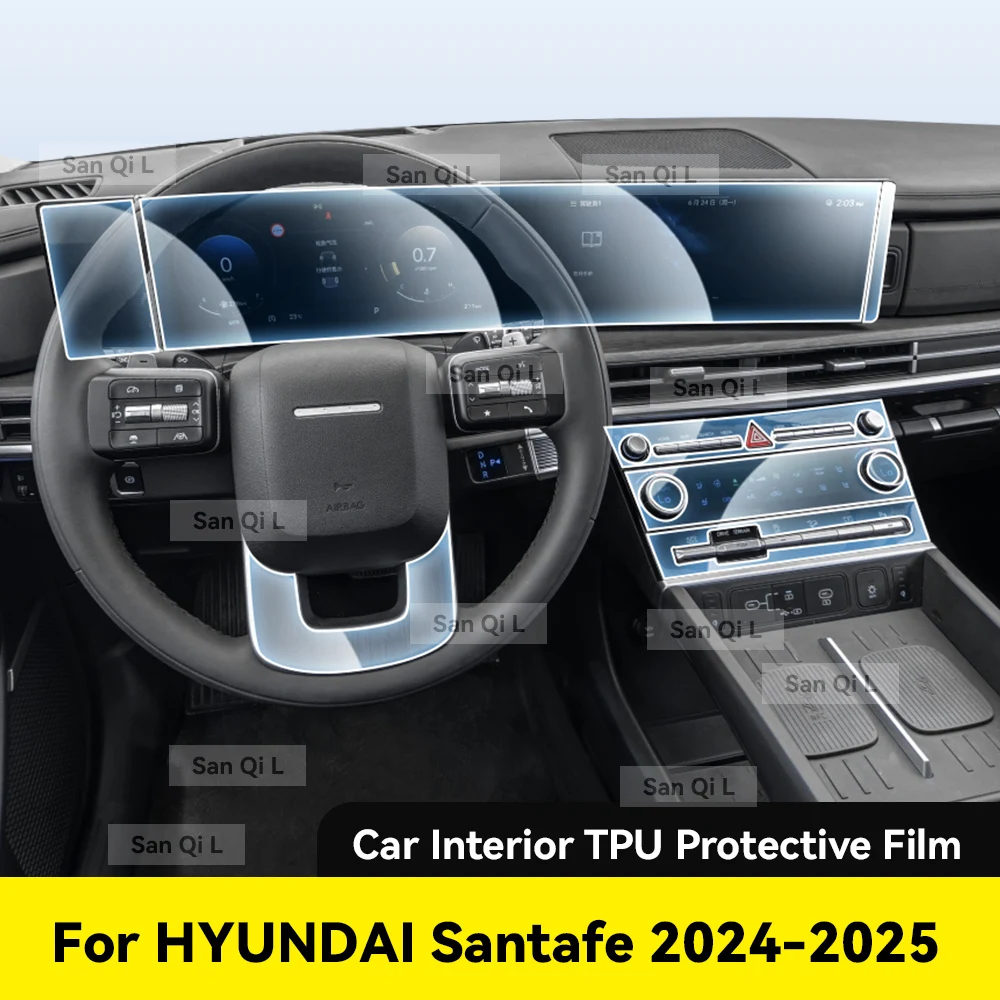 Для HYUNDAI SANTAFE 2024 2025, защита от царапин, центральная консоль двери автомобиля, медиа-приборная панель, навигация, автомобильные аксессуары, защитная пленка из ТПУ
Для HYUNDAI SANTAFE 2024 2025, защита от царапин, центральная консоль двери автомобиля, медиа-приборная панель, навигация, автомобильные аксессуары, защитная пленка из ТПУ