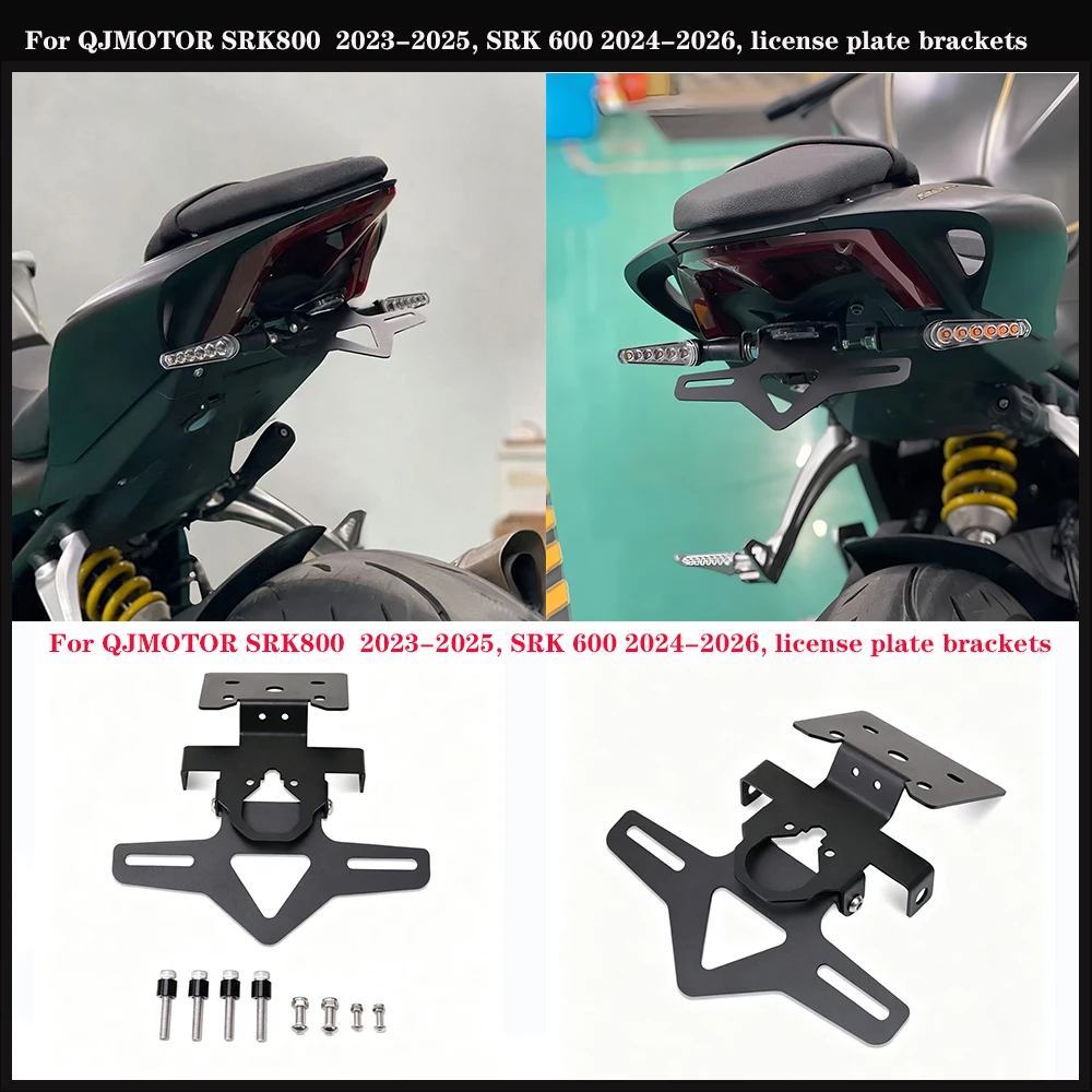 For QJMOTOR SRK800RR SRK800 2023-2025, SRK600RS SRK600 2024-2026, Motorcycle License Plate Holder Fender Eliminator short tail
For QJMOTOR SRK800RR SRK800 2023-2025, SRK600RS SRK600 2024-2026, Motorcycle License Plate Holder Fender Eliminator short tail